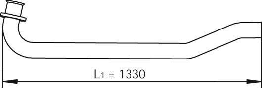 Dinex 47104 - Izplūdes caurule ps1.lv