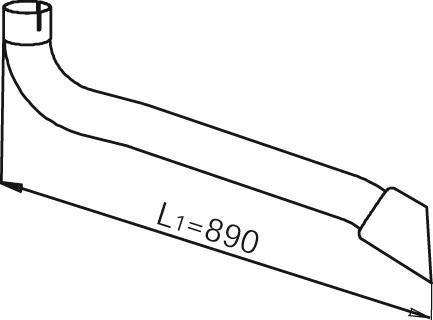 Dinex 54202 - Izplūdes caurule ps1.lv