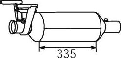 Dinex 56346 - Nosēdumu / Daļiņu filtrs, Izplūdes gāzu sistēma ps1.lv