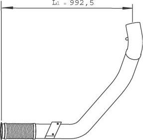 Dinex 29266 - Izplūdes caurule ps1.lv