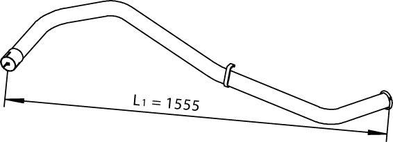 Dinex 28666 - Izplūdes caurule ps1.lv