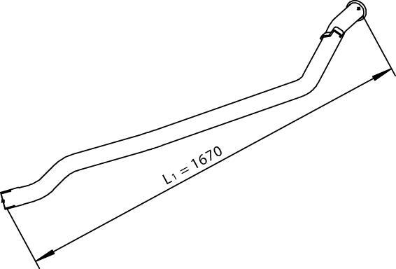 Dinex 28735 - Izplūdes caurule ps1.lv