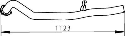 Dinex 74509 - Izplūdes caurule ps1.lv