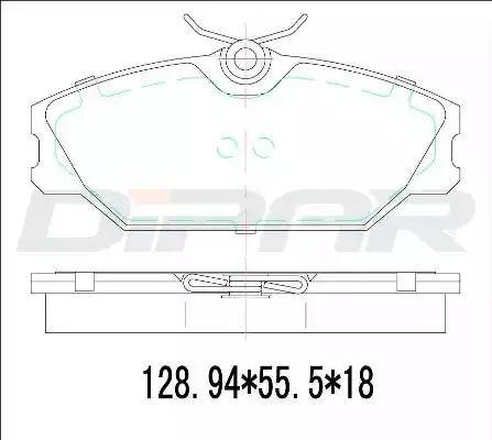 Ditas DFB3310 - Bremžu uzliku kompl., Disku bremzes ps1.lv