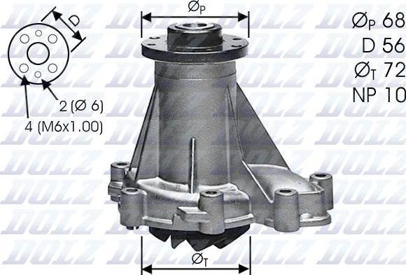 DOLZ M276 - Ūdenssūknis ps1.lv