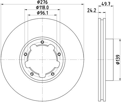 Roulunds Braking FO 4151 - Bremžu diski ps1.lv