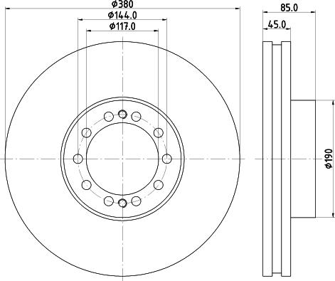 DT Spare Parts IT 1601R 01098 - Bremžu diski ps1.lv