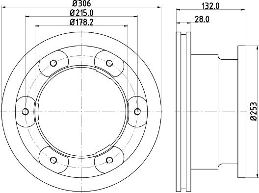 FTE BS7267B - Bremžu diski ps1.lv