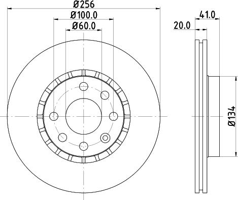 DON PCD14952 - Bremžu diski ps1.lv