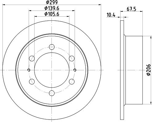 DON PCD14982 - Bremžu diski ps1.lv