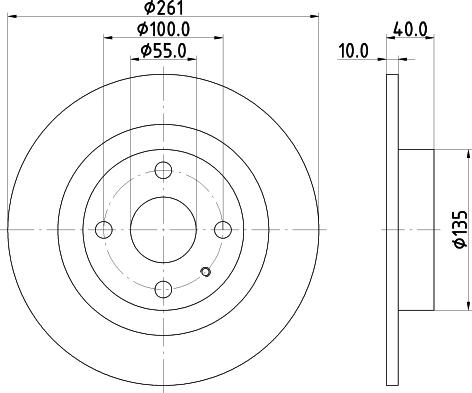 DON PCD14492 - Bremžu diski ps1.lv