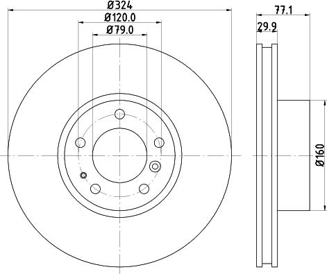 DON PCD14441 - Bremžu diski ps1.lv