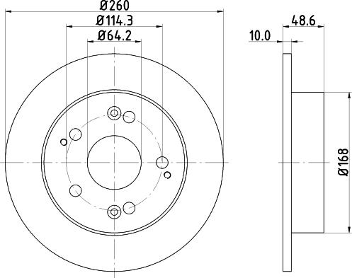 DON PCD14572 - Bremžu diski ps1.lv