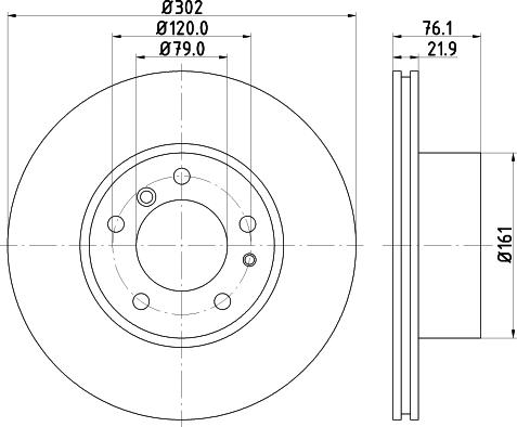 DON PCD14652 - Bremžu diski ps1.lv