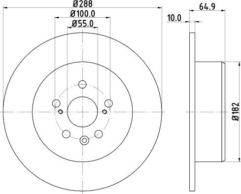 DON PCD14812 - Bremžu diski ps1.lv