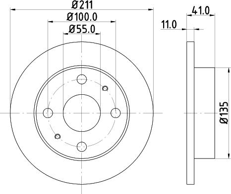 DON PCD14362 - Bremžu diski ps1.lv