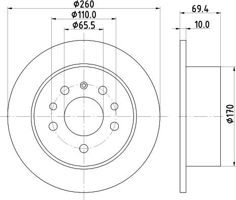 DON PCD15982 - Bremžu diski ps1.lv