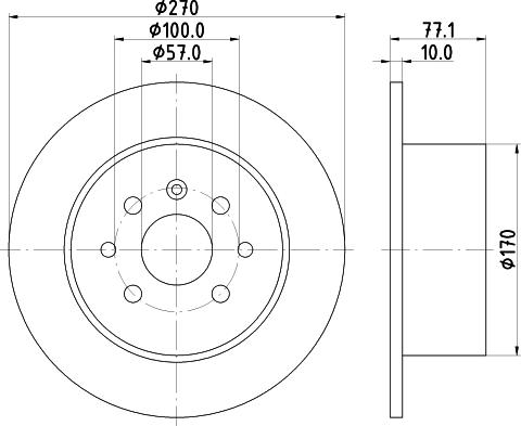 DON PCD15932 - Bremžu diski ps1.lv