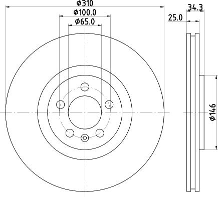 DON PCD15682 - Bremžu diski ps1.lv