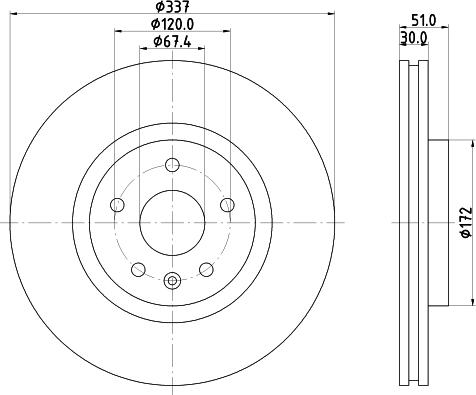 DON PCD15671 - Bremžu diski ps1.lv