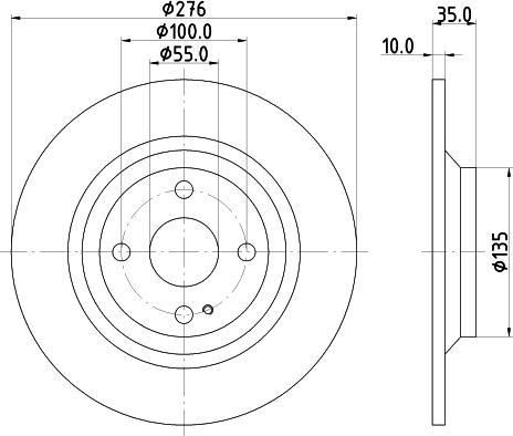 DON PCD15002 - Bremžu diski ps1.lv