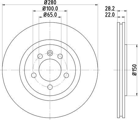 DON PCD15152 - Bremžu diski ps1.lv