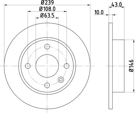 DON PCD15112 - Bremžu diski ps1.lv