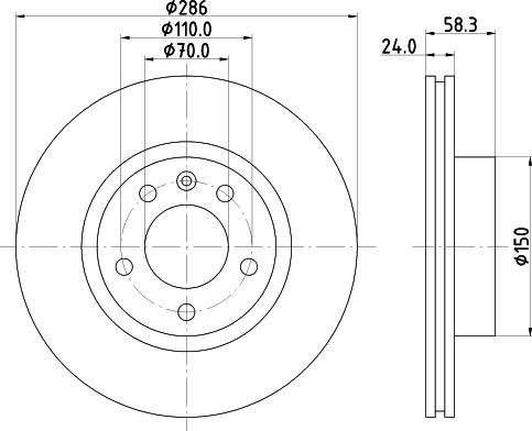 DON PCD15172 - Bremžu diski ps1.lv