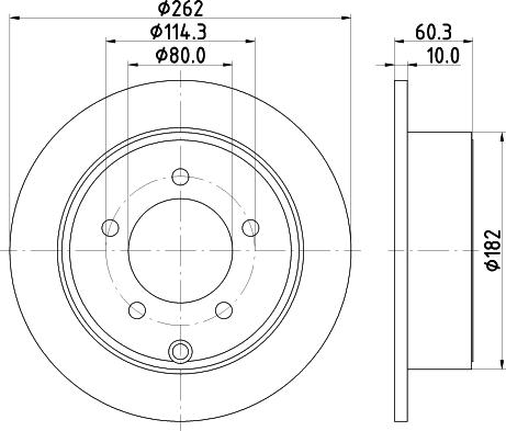 DON PCD15372 - Bremžu diski ps1.lv