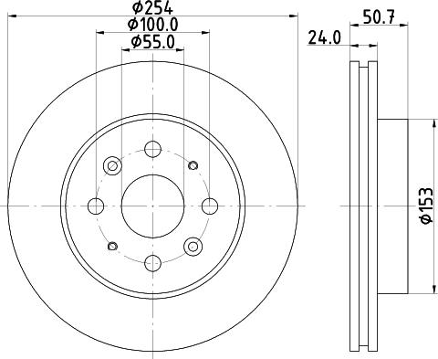 DON PCD15242 - Bremžu diski ps1.lv