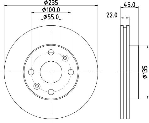 DON PCD15702 - Bremžu diski ps1.lv