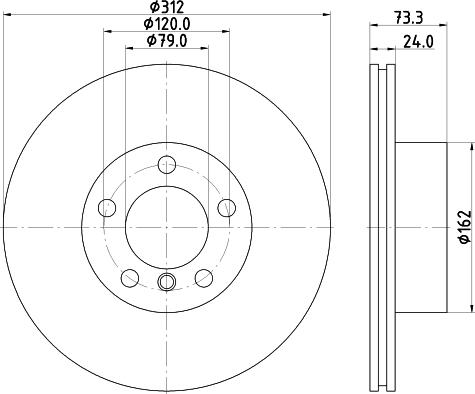 DON PCD16922 - Bremžu diski ps1.lv