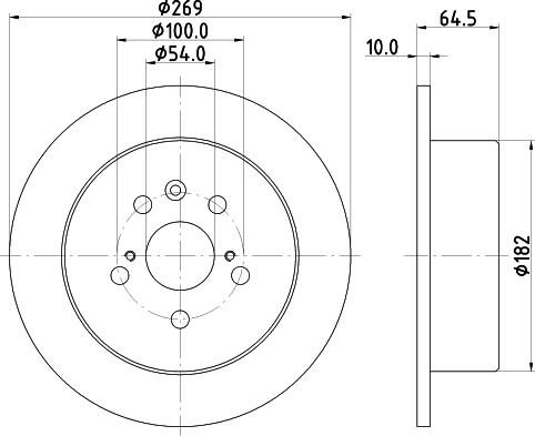 DON PCD16482 - Bremžu diski ps1.lv