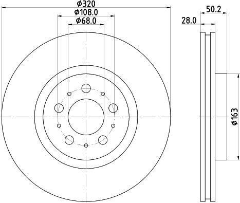 DON PCD16192 - Bremžu diski ps1.lv