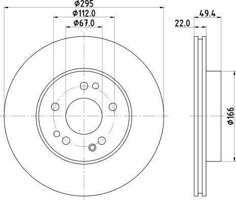 DON PCD16152 - Bremžu diski ps1.lv