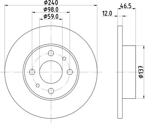 DON PCD16302 - Bremžu diski ps1.lv