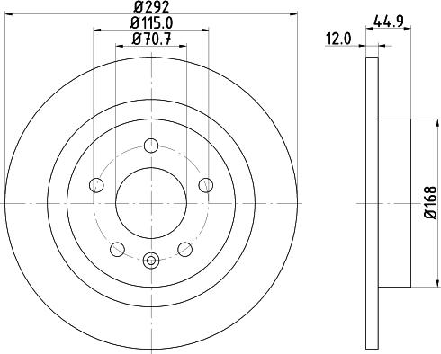 DON PCD10952 - Bremžu diski ps1.lv