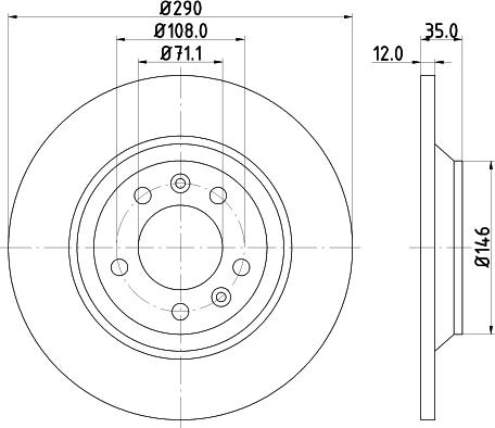 DON PCD10902 - Bremžu diski ps1.lv