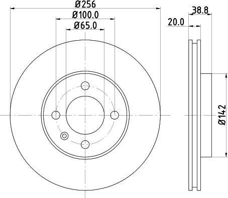 DON PCD10592 - Bremžu diski ps1.lv