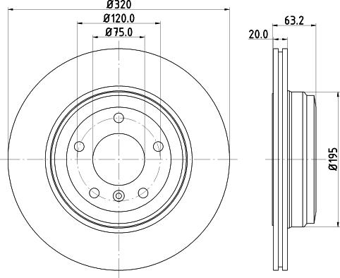 DON PCD10552 - Bremžu diski ps1.lv