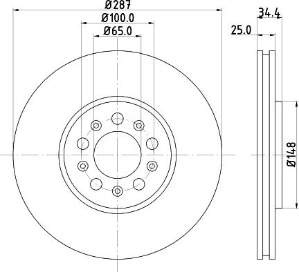 DON PCD10532 - Bremžu diski ps1.lv