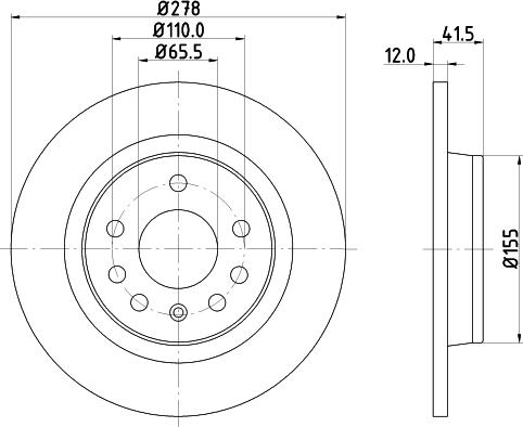 DON PCD10642 - Bremžu diski ps1.lv