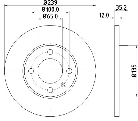 DON PCD10662 - Bremžu diski ps1.lv