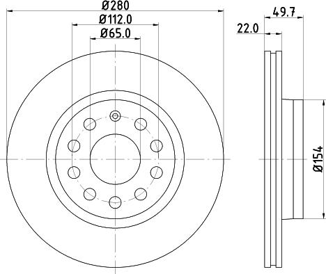 DON PCD10042 - Bremžu diski ps1.lv