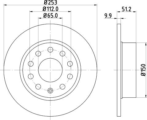 DON PCD10012 - Bremžu diski ps1.lv