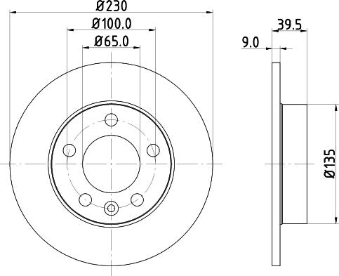 DON PCD10032 - Bremžu diski ps1.lv