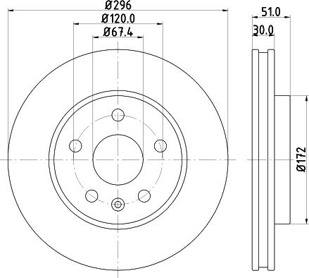 DON PCD10862 - Bremžu diski ps1.lv