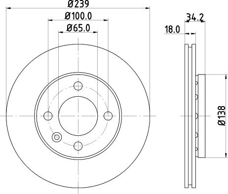 DON PCD10352 - Bremžu diski ps1.lv