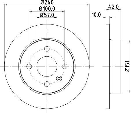 DON PCD10262 - Bremžu diski ps1.lv