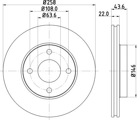 DON PCD10202 - Bremžu diski ps1.lv